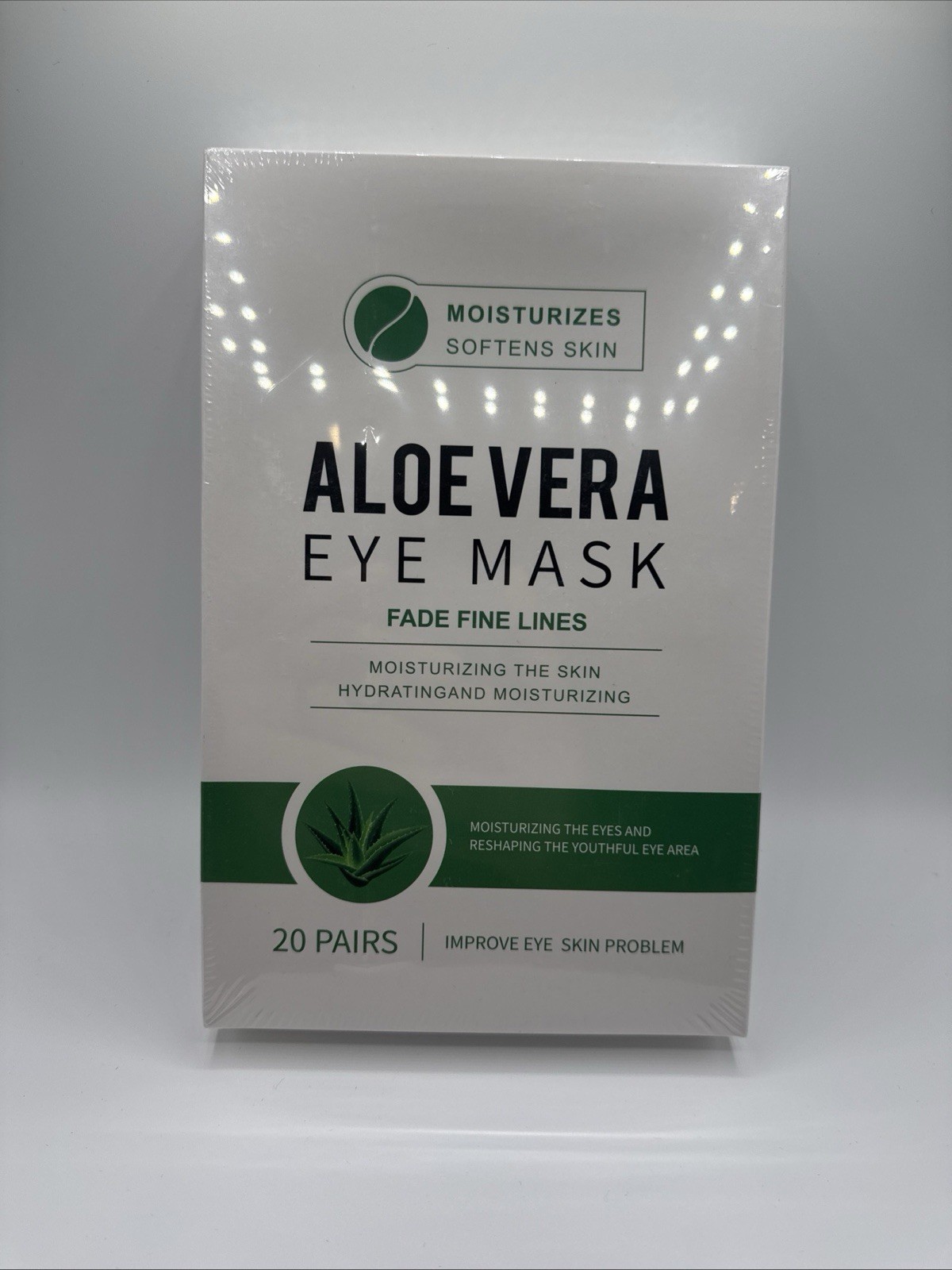 Easilydays Aloe Vera Under Eye Masks, 60 PCS, Bags, 20 Count (Pack of 3)
