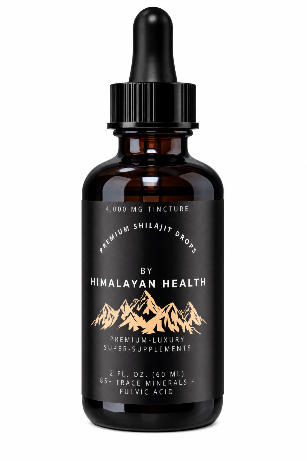Organic 100% Pure Himalayan Shilajit, Extremely Potent Fulvic Acid, Tincture 2oz