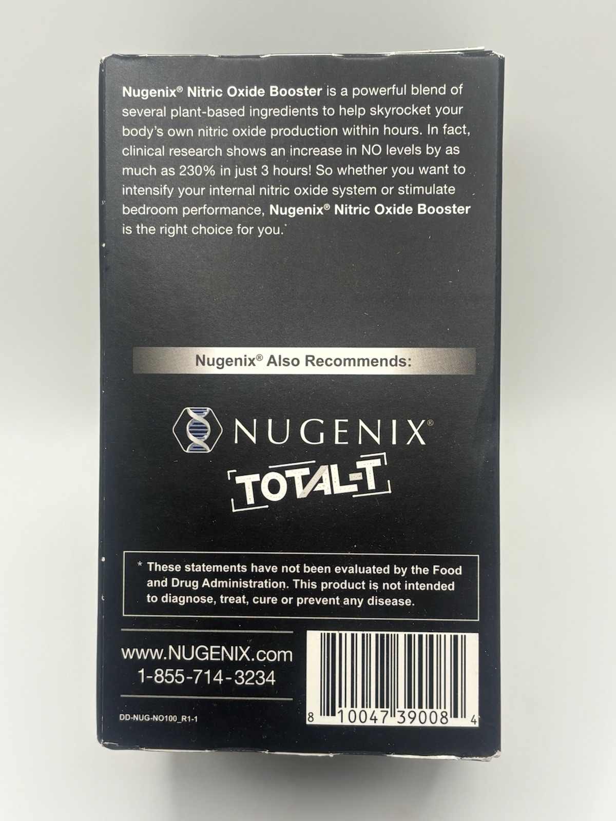 Nugenix Nitric Oxide Booster Vasodilation Enhancer 100 CAPS Exp: 07/2026 NEW