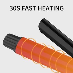 1 1/4 Inch Curling Iron with clamp Hair Curler Ceramic Coating 7INCH Long Barrel