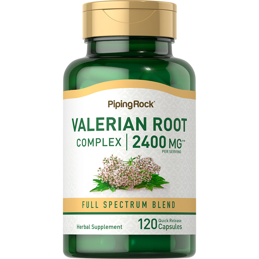 Valerian Root Extract | 2400mg | 120 Capsules | Non-GMO | by Piping Rock