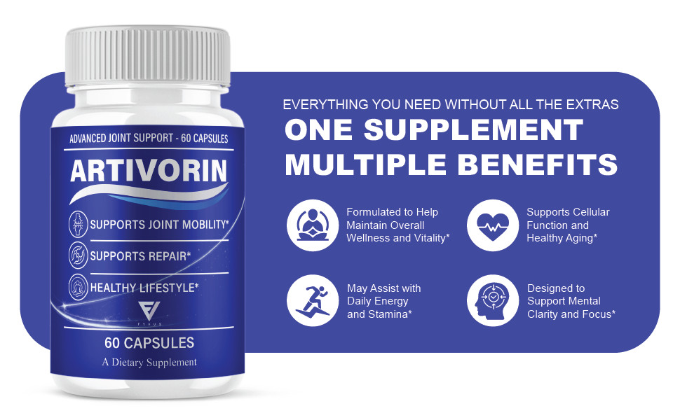 (2 Pack) Artivorin Advanced Joint Support, Artivorin Pills (120 Capsules)