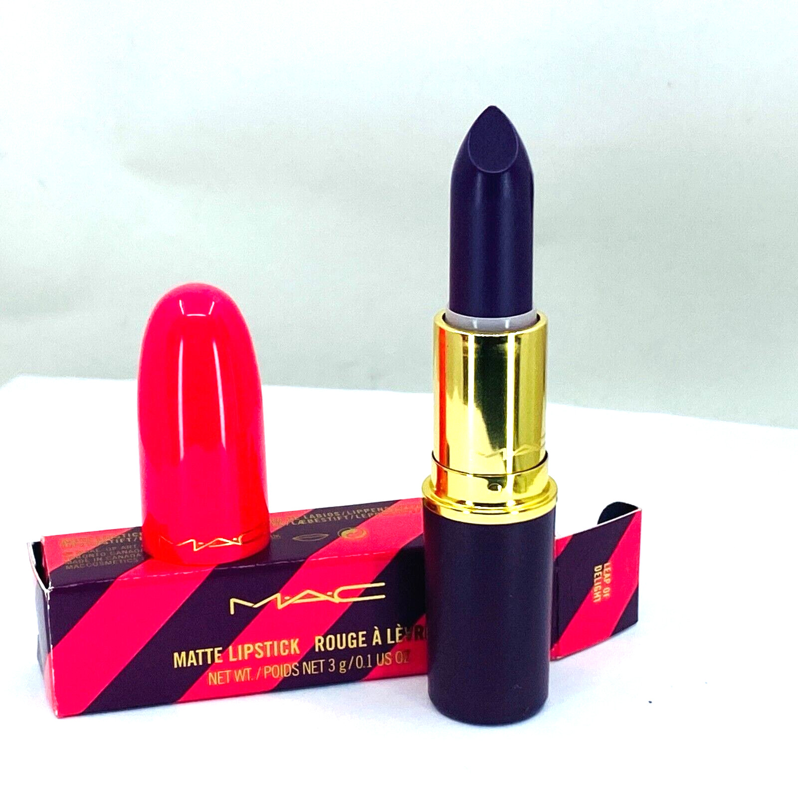 Mac Nutcracker MATTE lipstick #Leap of delight – 0.1fl oz – NIB.