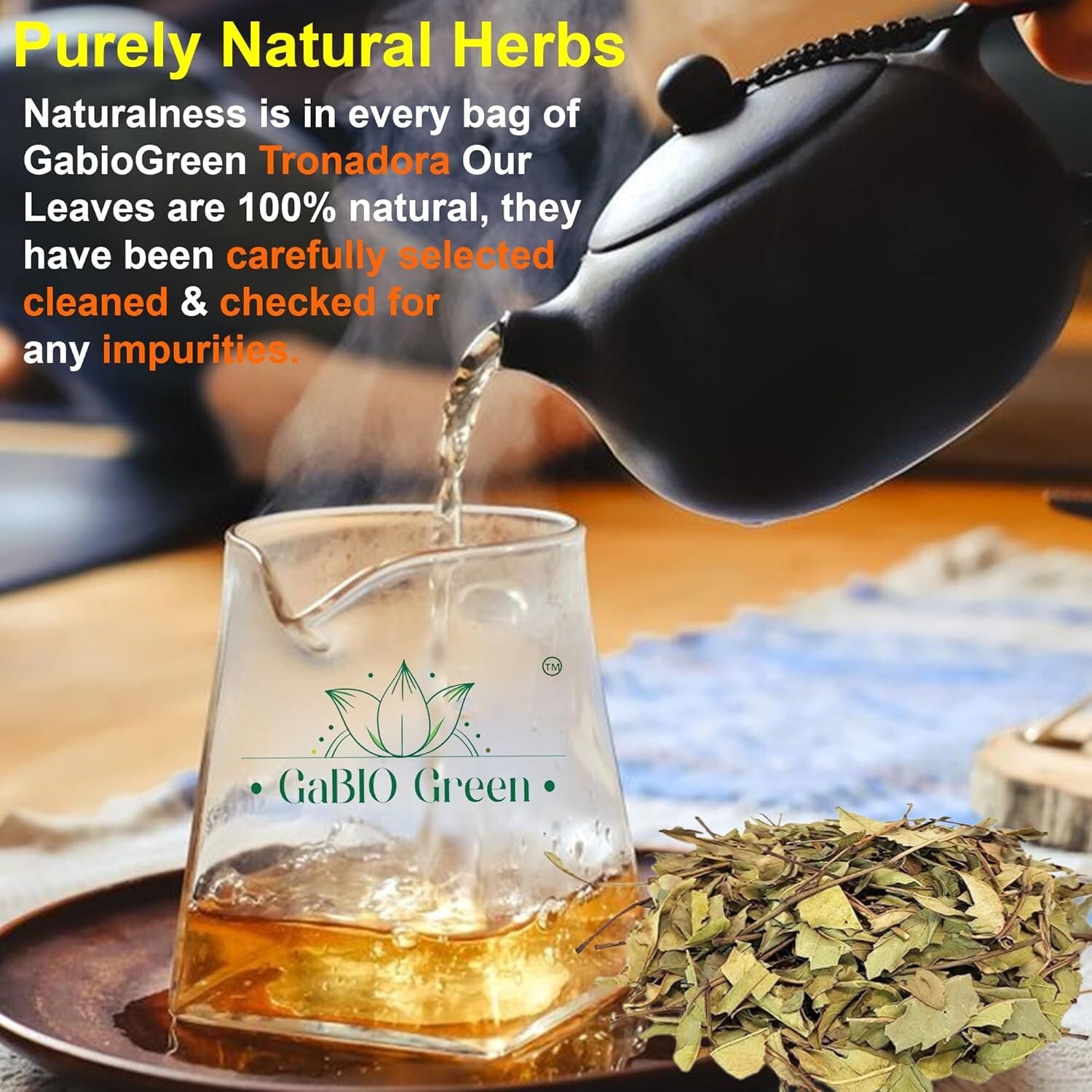 Tronadora Retama, tronadora tea, yellow elder herbs, tronadora hierba Non GMo