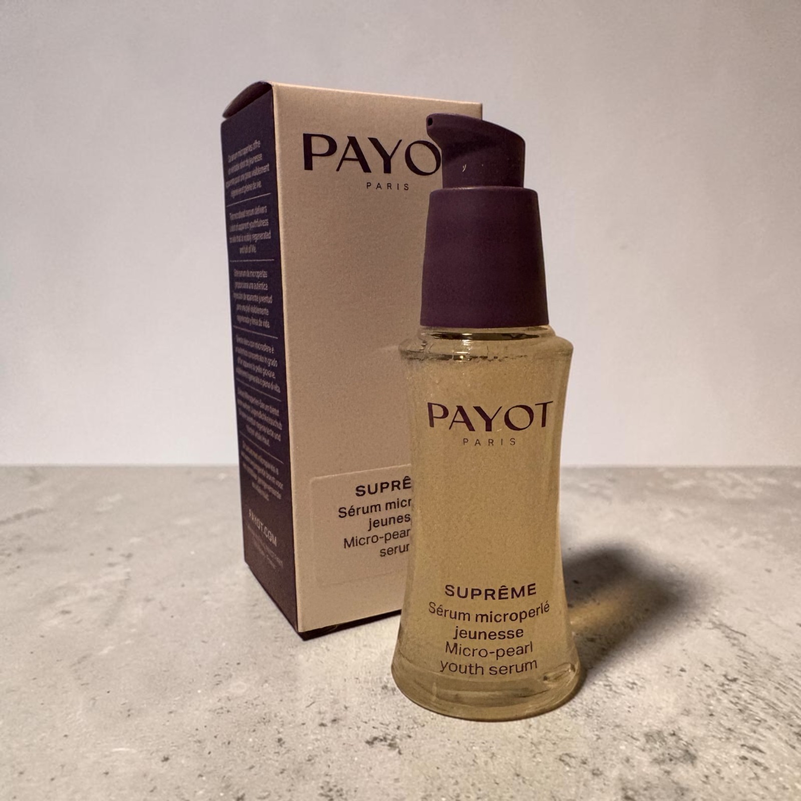 Payot Suprême Sérum Microperlé Jeunesse Micro-Pearl Youth Serum 30 ML NEW IN BOX