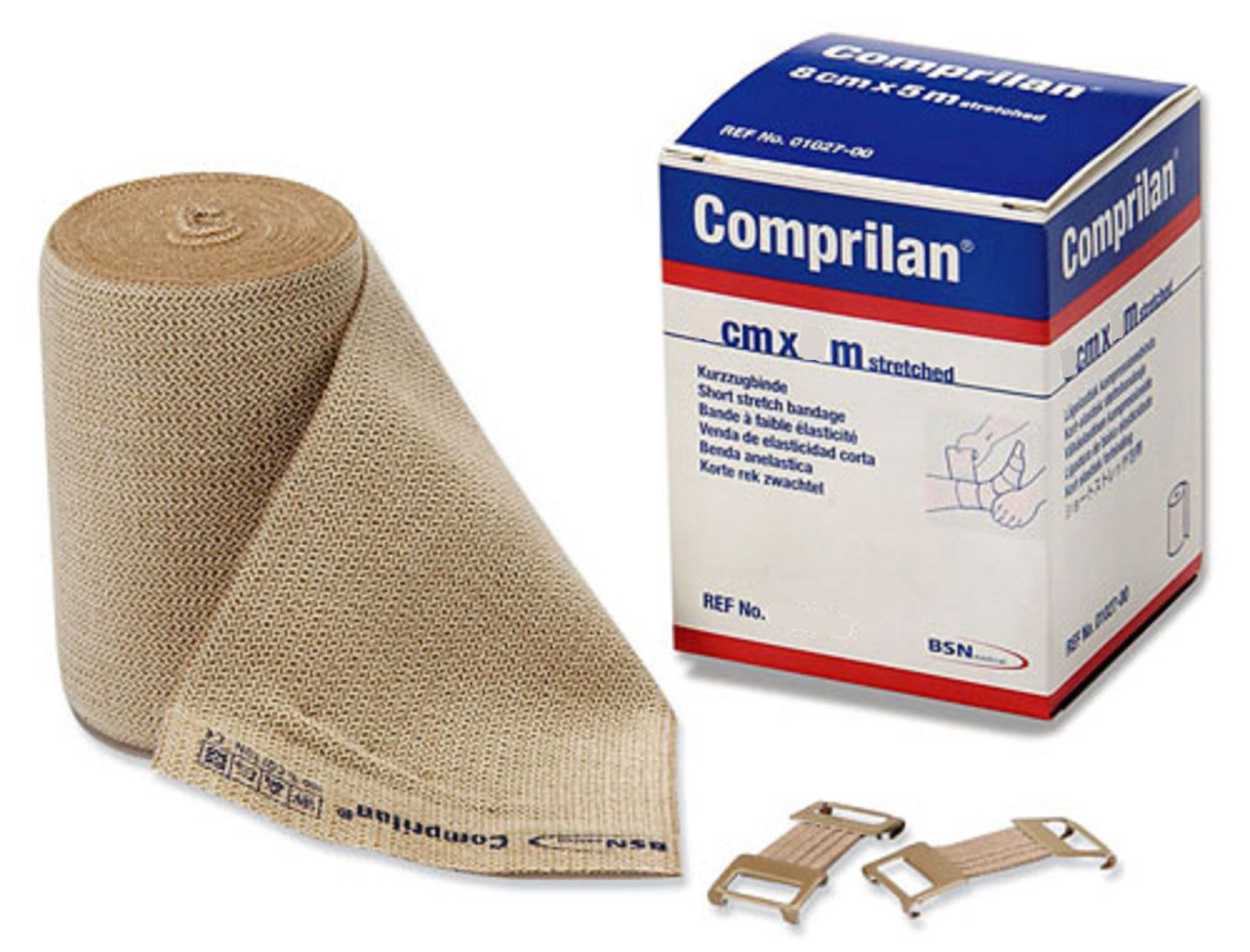 Comprilan Short Stretch Bandage Compression Wrap: 6cm x 5m – Each (1 Roll)