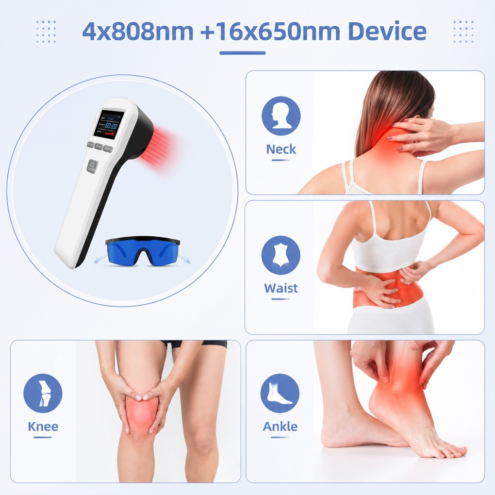 650nm 808nm LLLT Cold Laser Machine for Arthritis Muscle Pain Pets Home Use