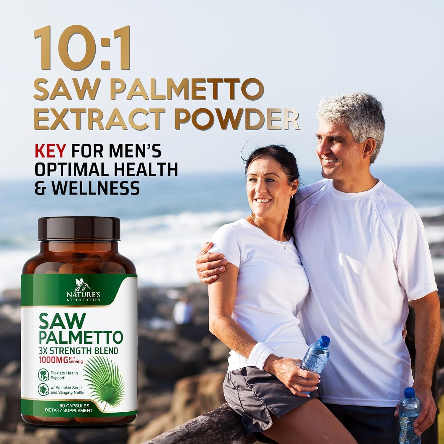 Saw Palmetto 1000mg – Premium Prostate Health Support Supplement for Men
