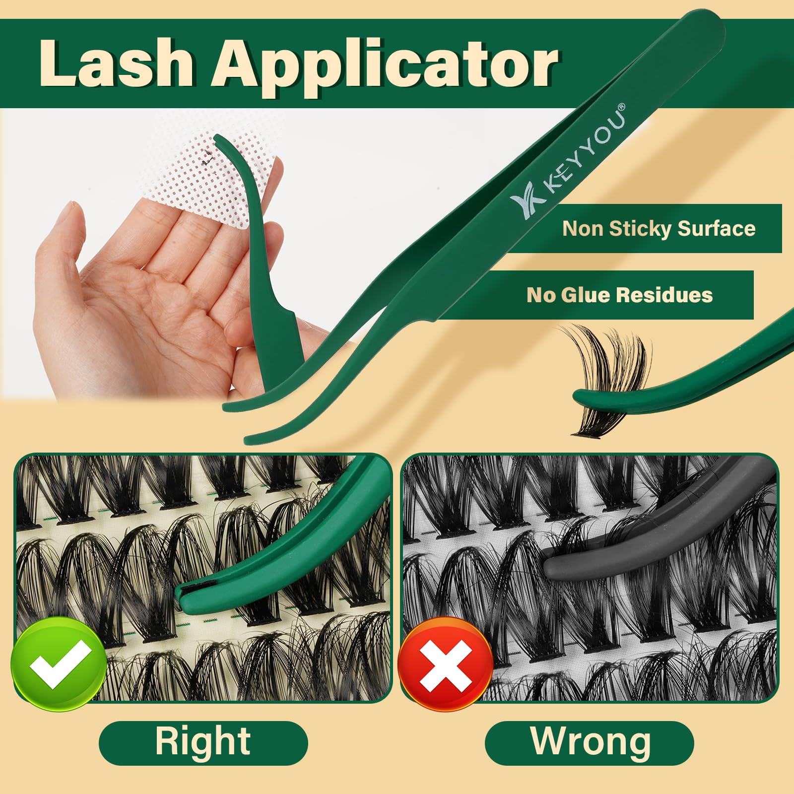 DIY Lash Extension Kit 280pcs Soft Lash Clusters 60D+80D D Curl Easy to Apply…