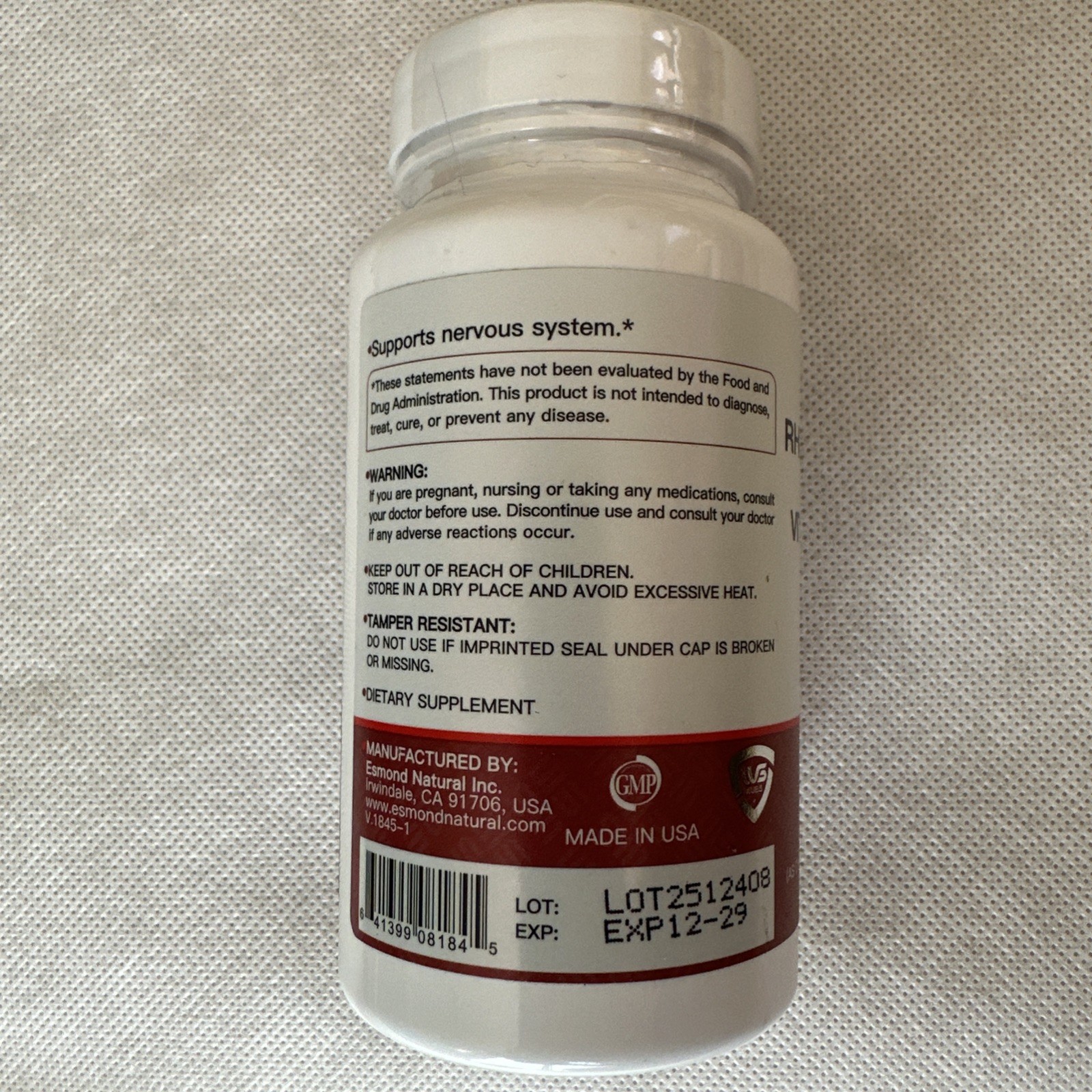 WUEIS Rhodiola Extract & Vitamin B12 + Folic Acid Tablets 60 Count Exp 12/2029