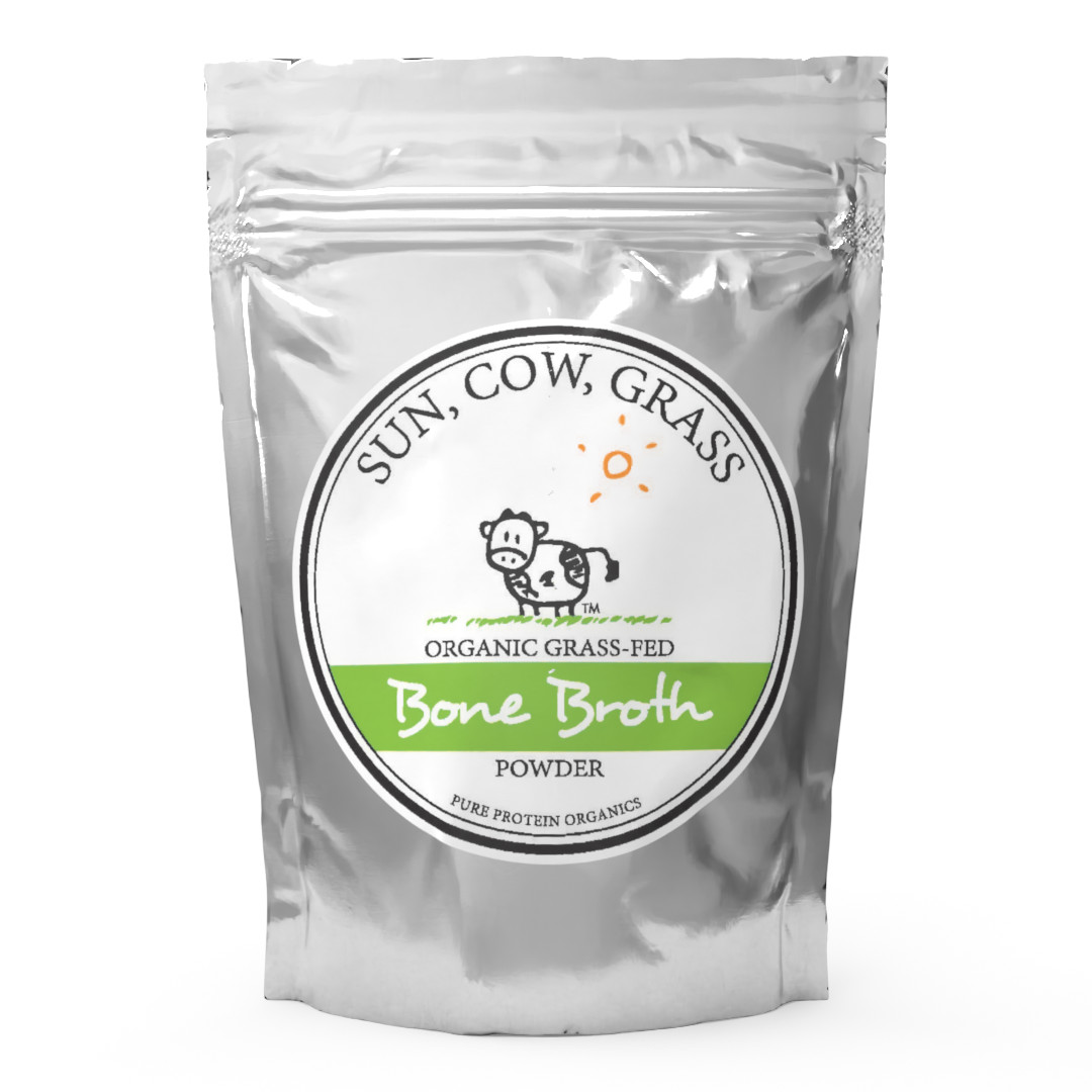 Bone Broth Powder – Pure Protein Organics – Grass-fed (300g)