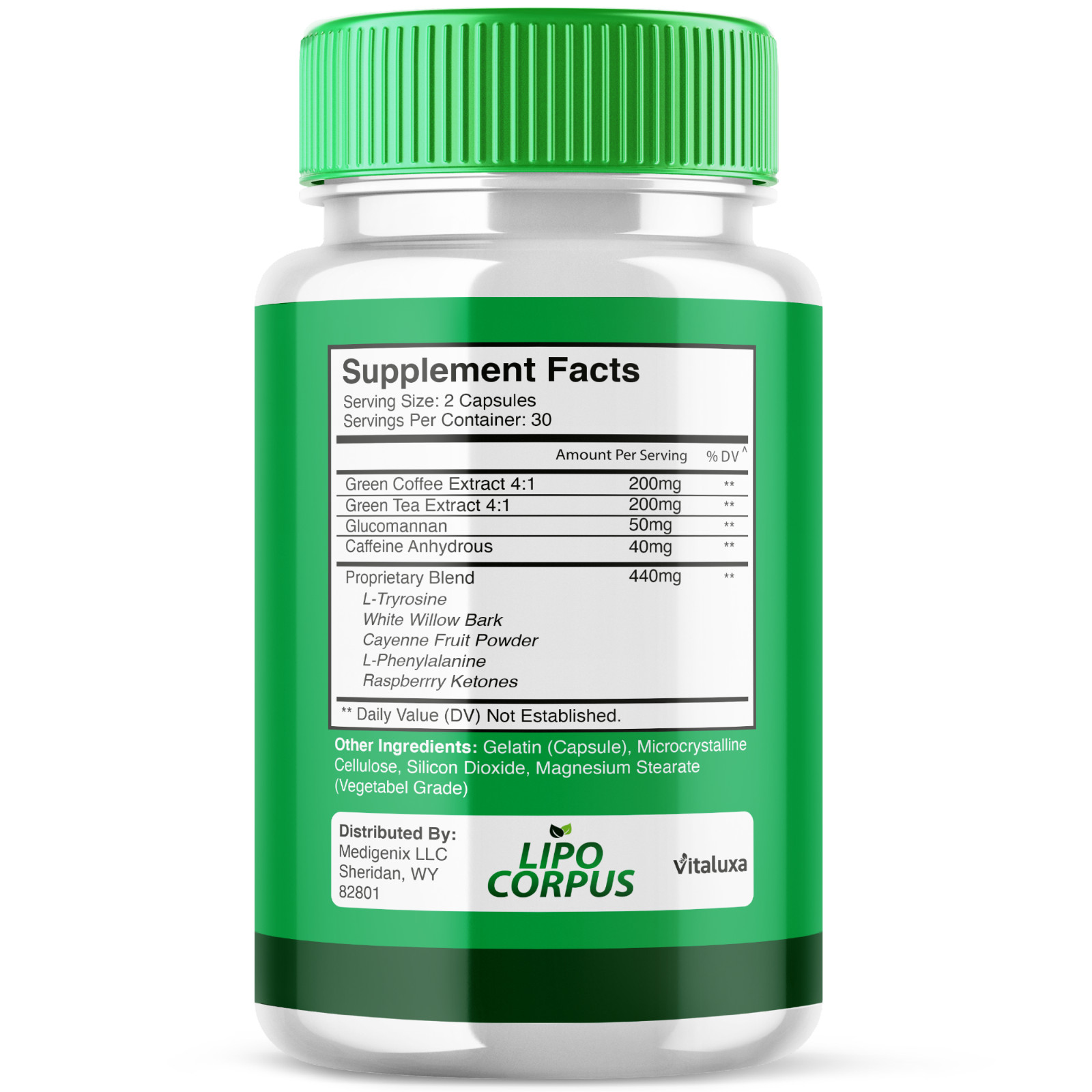 (5 Pack) Lipo Corpus, Official Formula for a Fit and Healthy Body (300 Capsules)