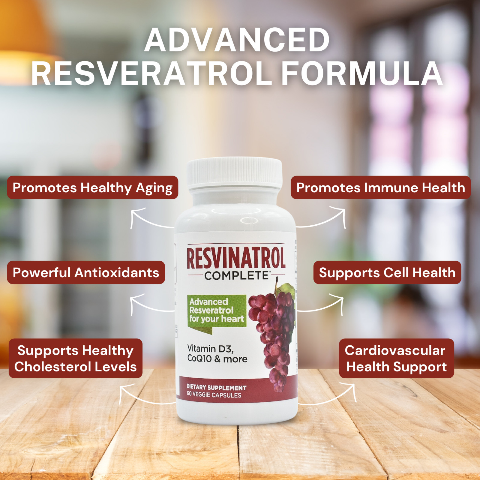 Resvinatrol Complete – Resveratrol – Supports Heart Health, Healthy Aging & More