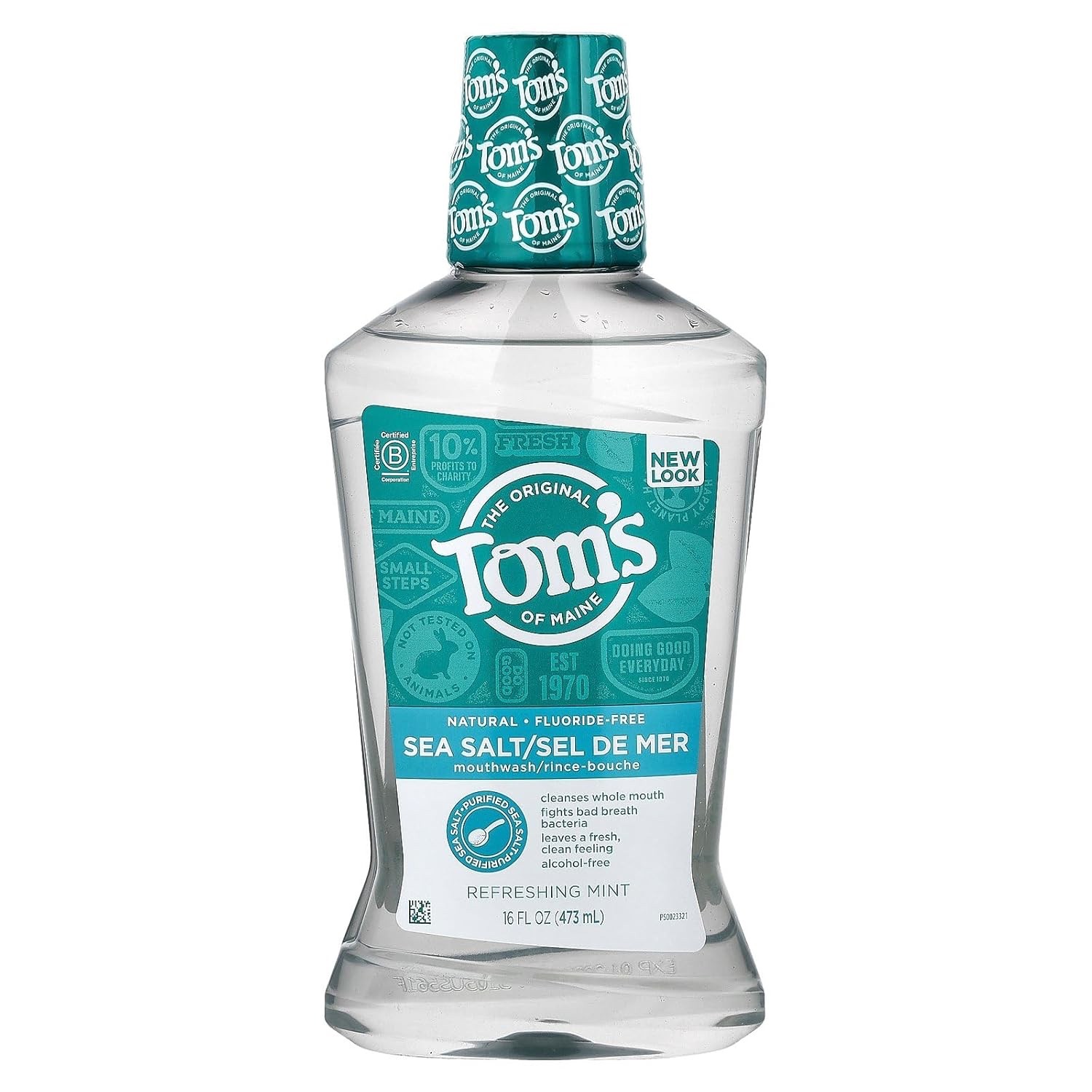 Toms Of Maine, Mouthwash Sea Salt Mint, 16 Fl Oz