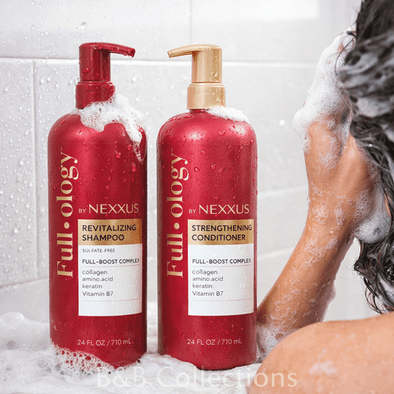 Nexxus Full-ology Shampoo Conditioner Set 24 oz Each Strengthening Care