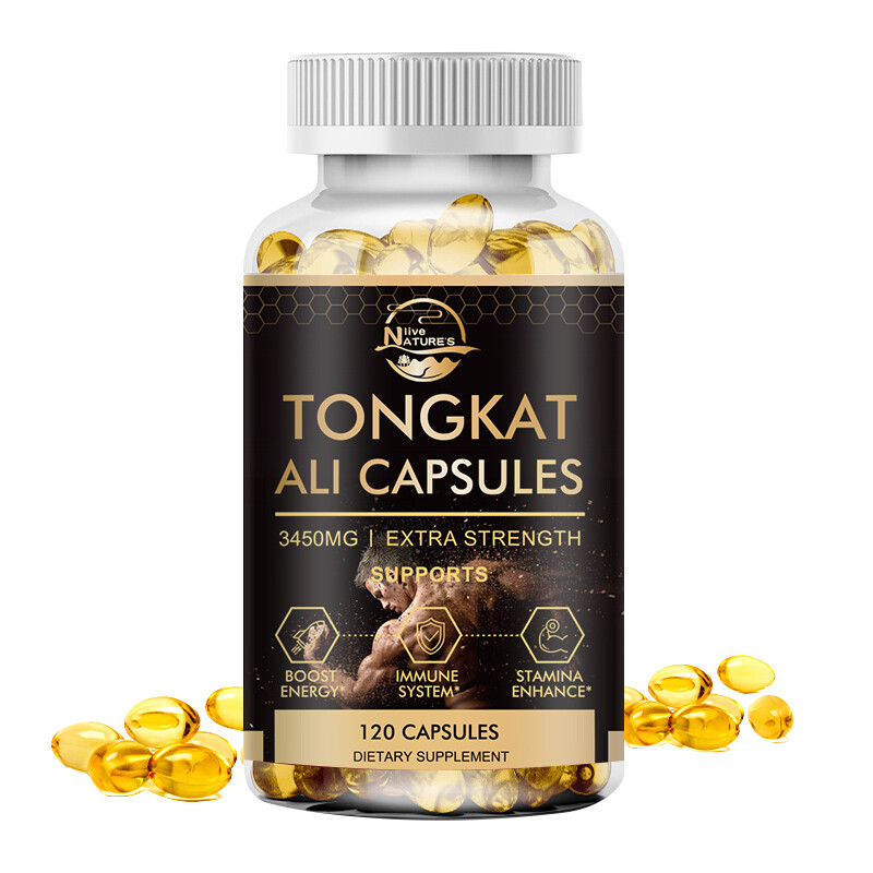 3450mg TongkatAli Extract 200:1 120 CapsulesStrong Natural Testosterone Booster