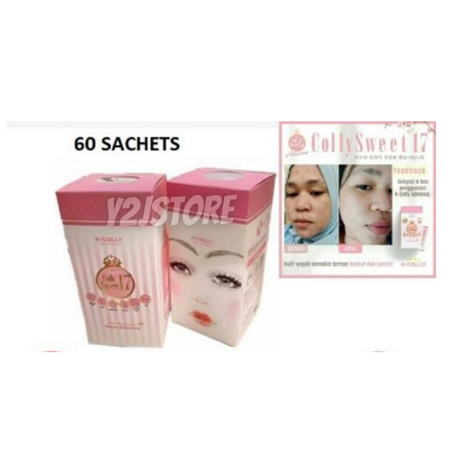 K-COLLY SWEET17 60’s Korean Nano Collagen Advance Triple Whitening Free SHIPPING