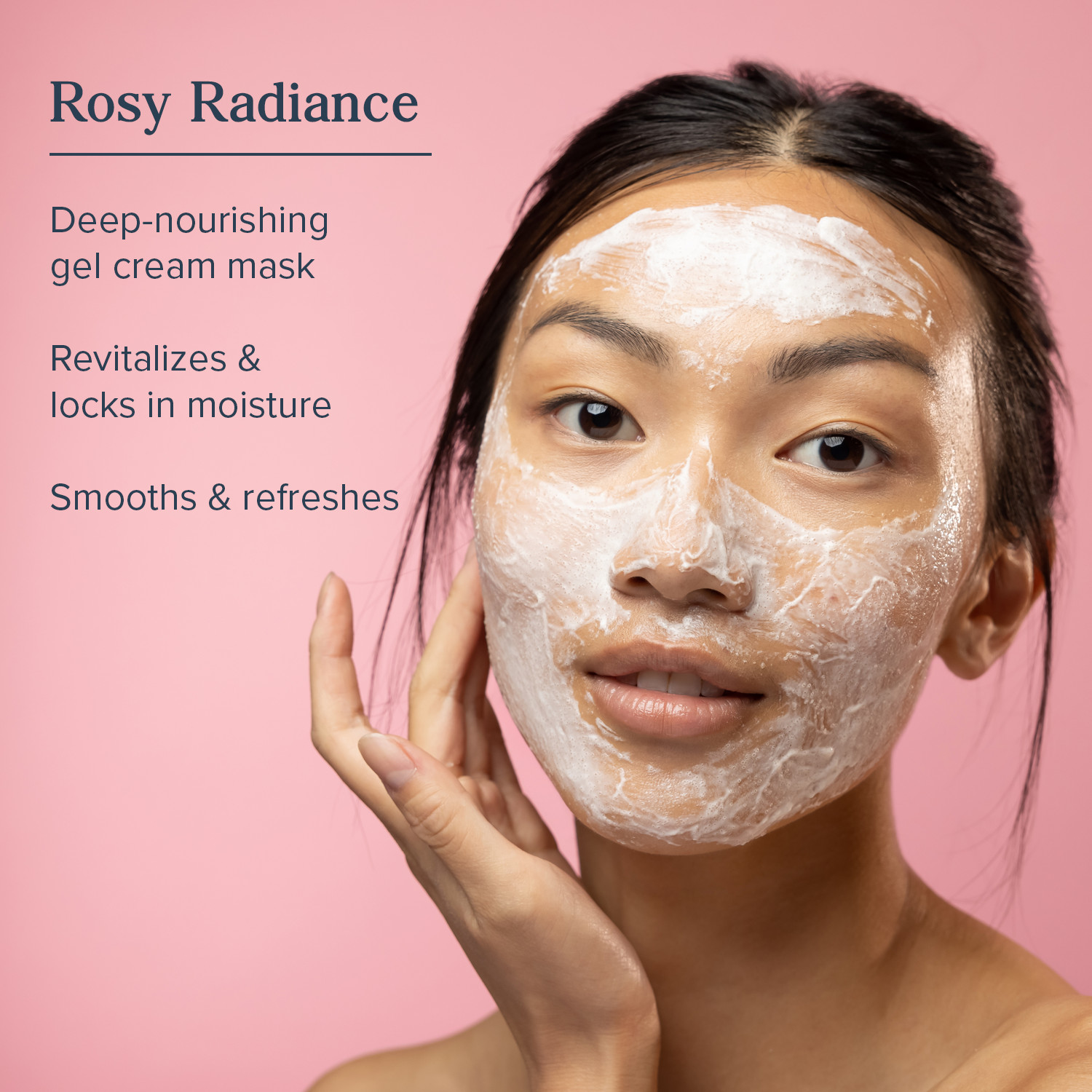 Heritage Store Rosewater Jelly Mask, Hydrating Facial Treatment for Dry