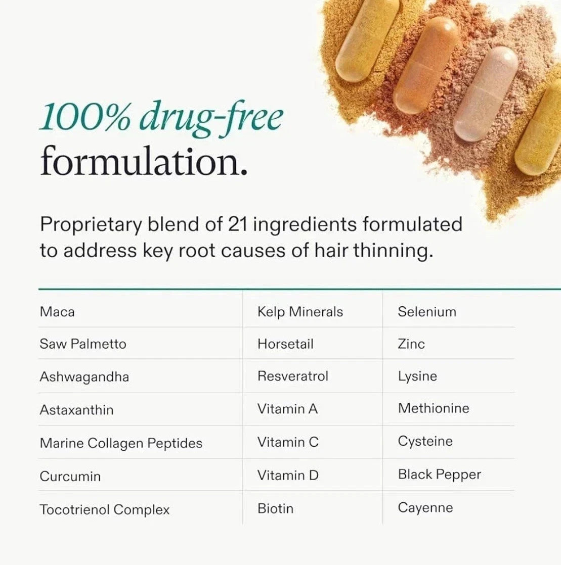 Women’s Balance age 45 up Hair Growth~ 120 Caps/Refill 2027/7 free shipments