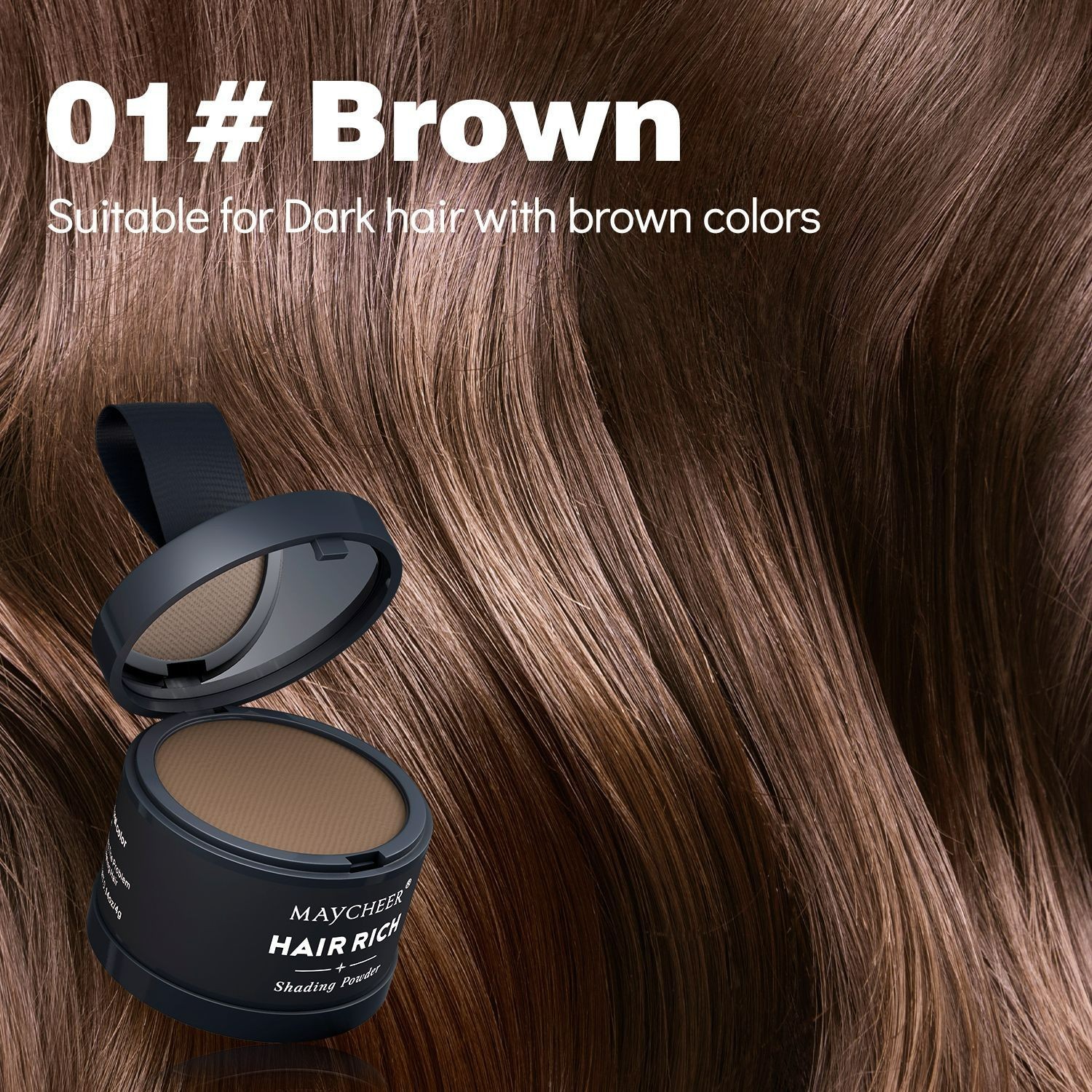 MAYCHEER Hairline Powder: Ultimate Shadow Filler Tool