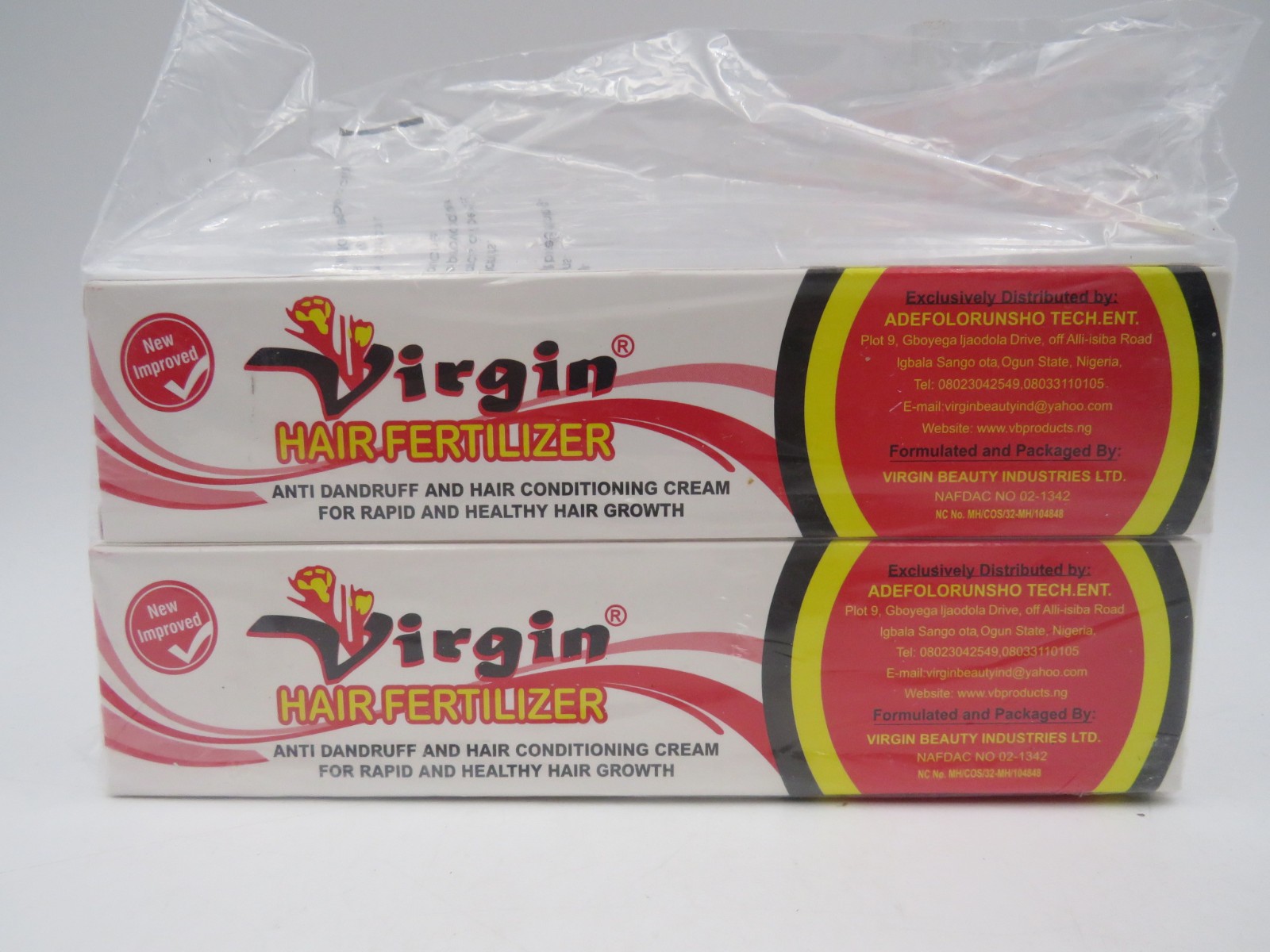 Virgin Hair Fertilizer Creme for Rapid Hair Growth 125g 2 Pack NEW SEALED