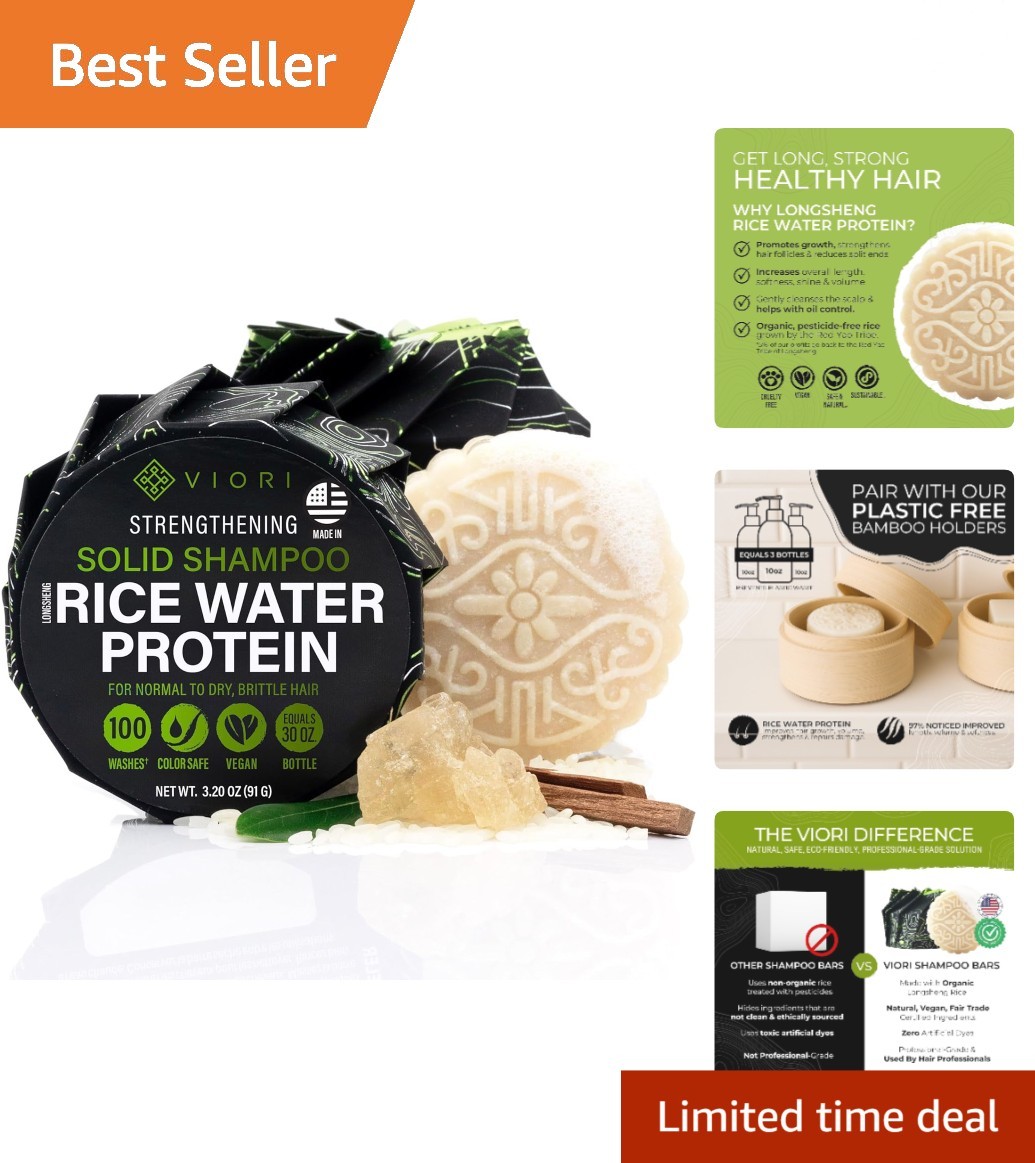 Handcrafted Hidden Waterfall Shampoo Bar – Rejuvenating & Moisturizing Formula