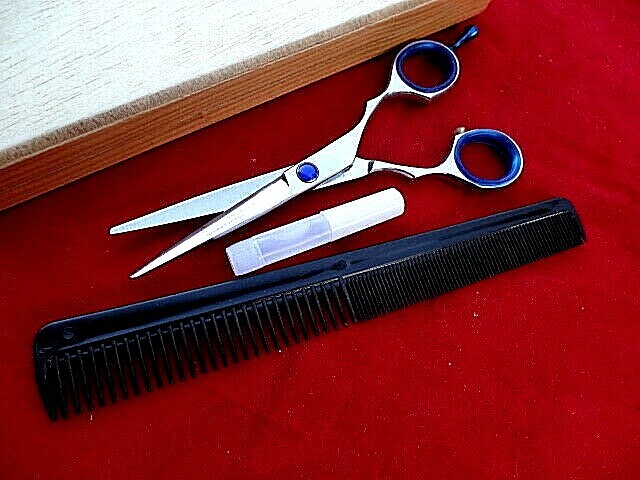 Money Back Warranty_5.5″ 440c Hairdressing Hair Cutting Scissors