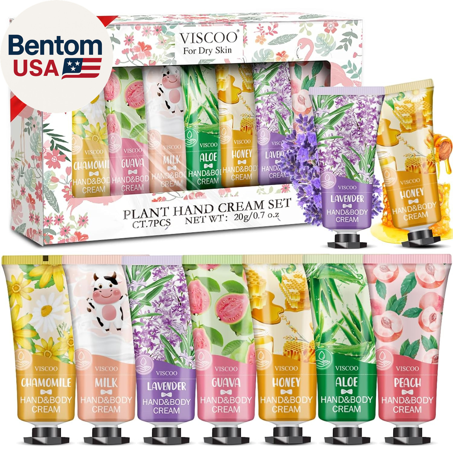 7 Pack Hand Cream Gifts Set for Women,Stocking Stuffers for Women,Teengirls,Chri