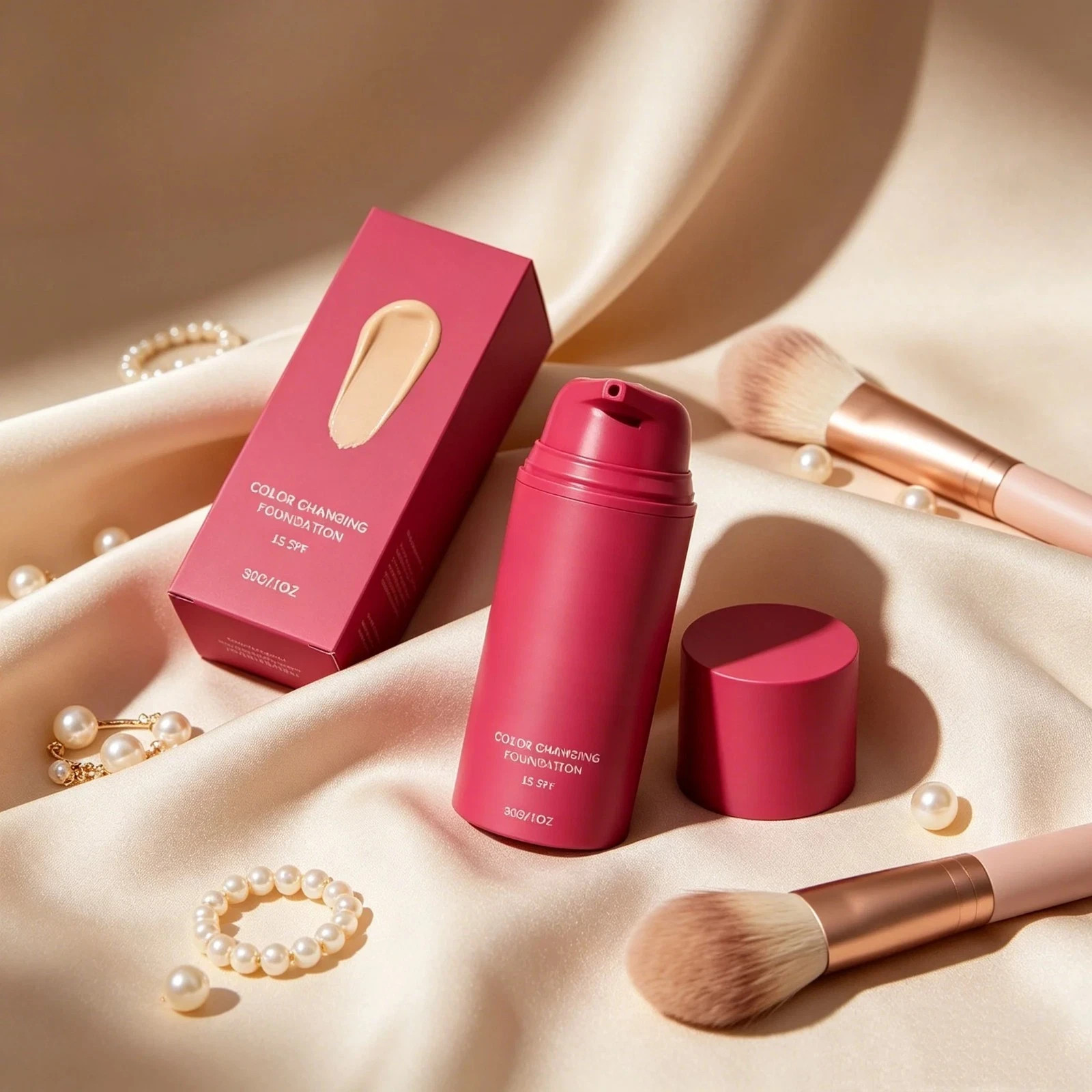 Smooche Foundation Korean, Smooche Color Changing Foundation, For All Skin Types
