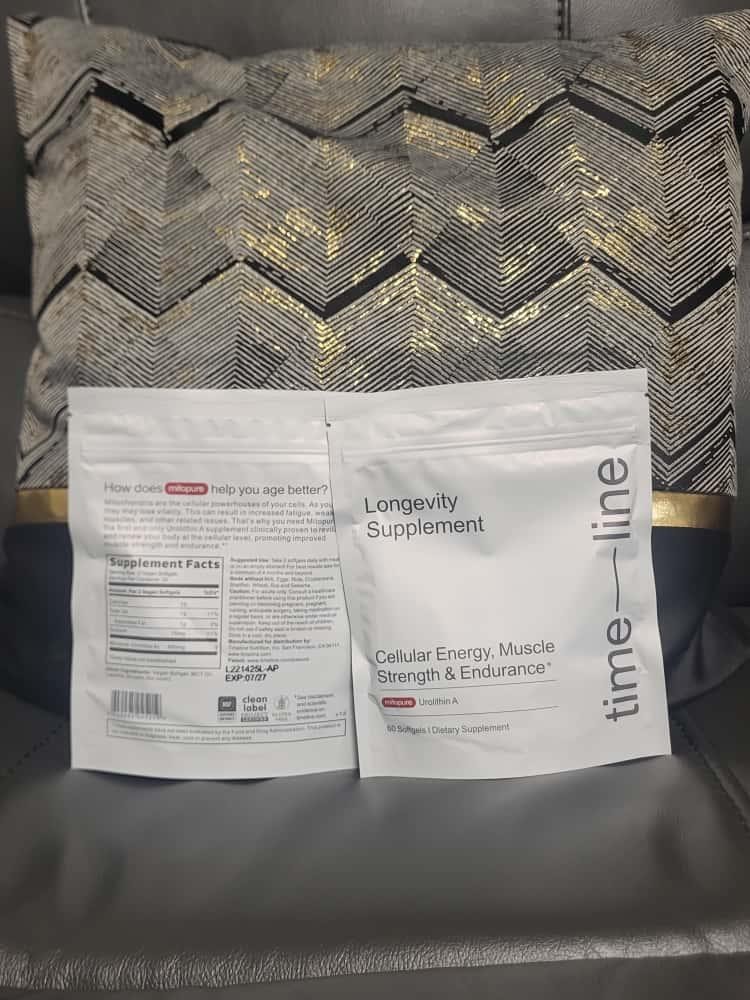 Time-Line Longevity Supplement Mitopure Urolithin A 60 Softgaels -2 Pack – 07/27