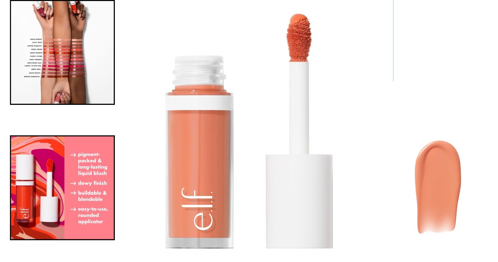 Camo Liquid Blush – , High-Pigment Peach Perfect, Dewy Finish, 1.14 oz