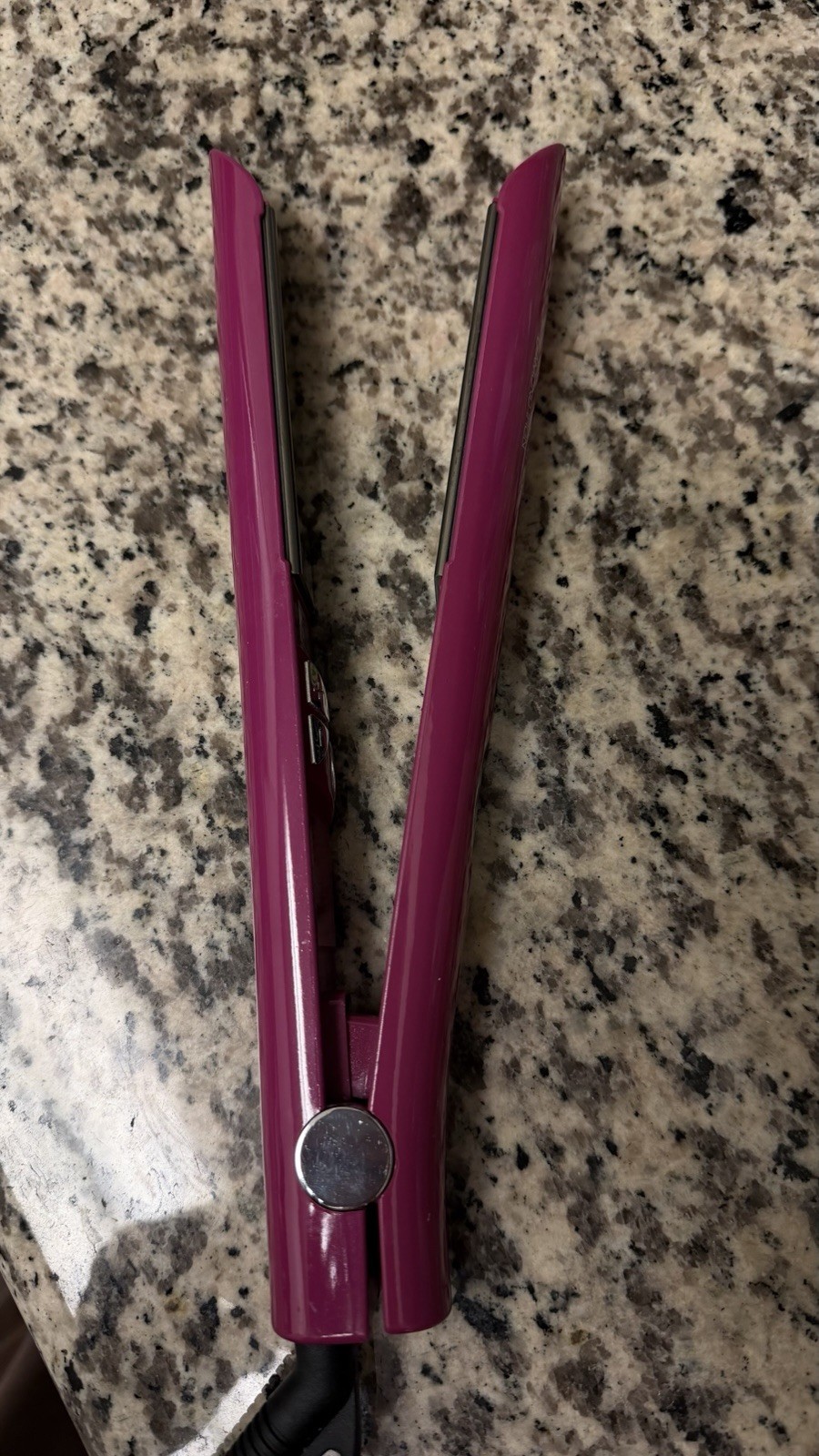 Brilliant New York Pink Hair Straightener Flat Iron, Digital Display, 450°F