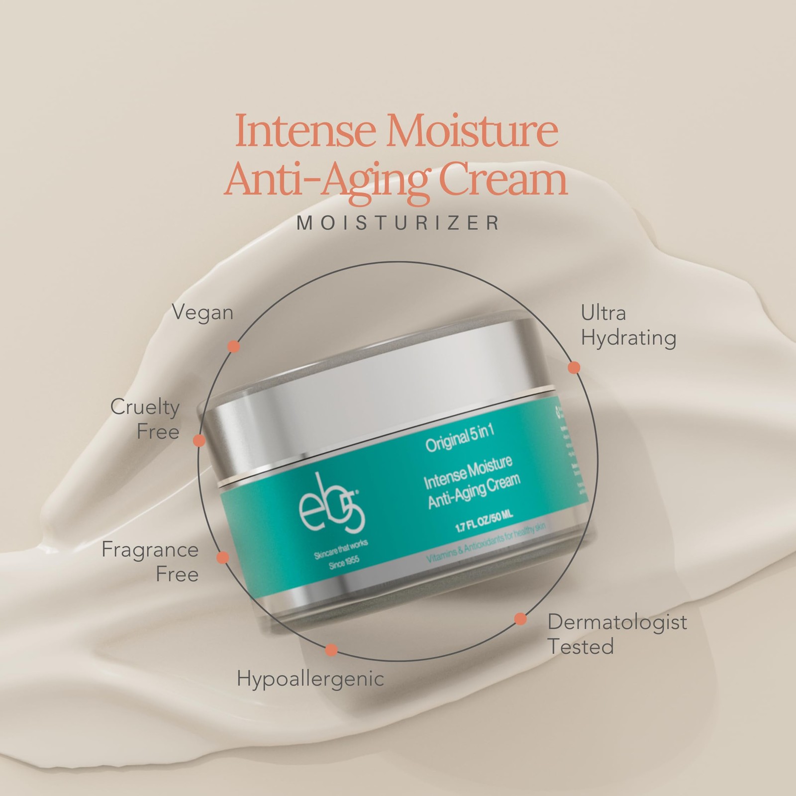 eb5 Intense Moisture Anti-Aging Face & Neck Cream with Retinol Vitamin E B5 –