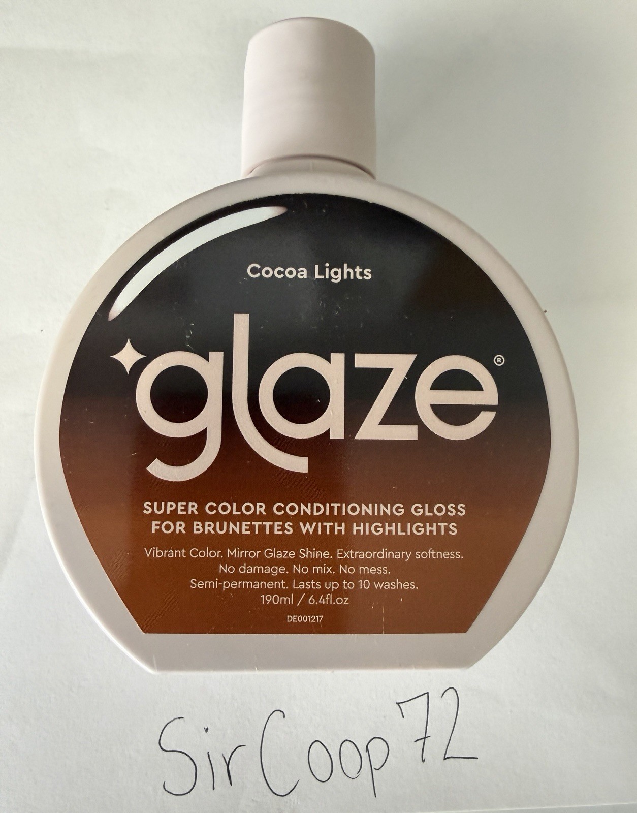 ⁠Glaze Super Color Conditioning Hair Gloss Cocoa Lights Brunette Highlight 6.4oz