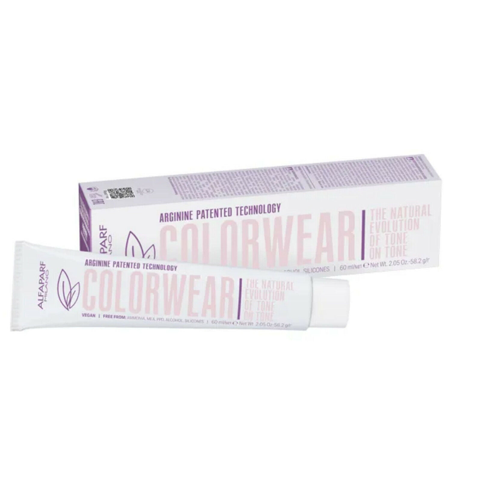AlfaParf COLOR WEAR Arginine Patented VEGAN PPD/Ammonia Free Hair Color ~2.05 oz