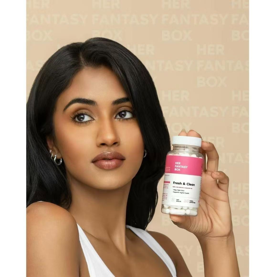 Her Fantasy Box – Boric Acid pH Balancing Vaginal Suppository (30 Count)