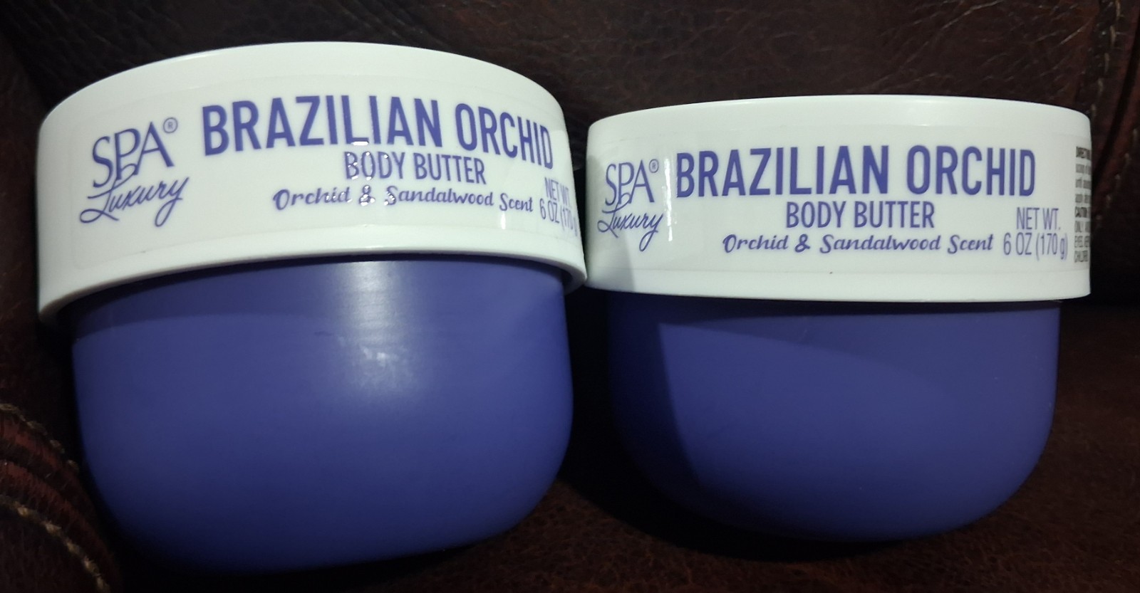 SPA Luxury Brazilian Orchid Body Butter, Orchid & Sandalwood Scent 6 oz. 2 pack