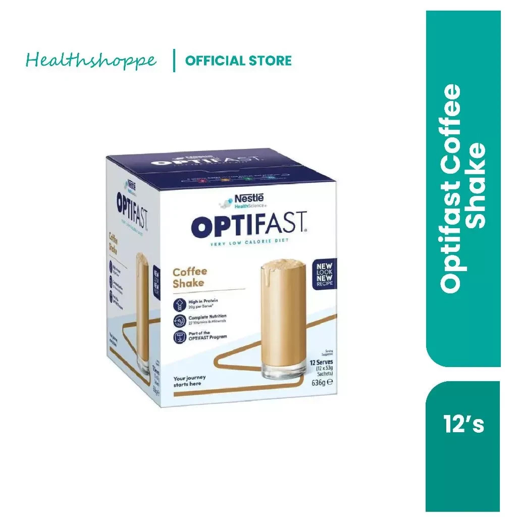 OPTIFAST VLCD Shake Flavor Weight Loss Low Calorie Diet (1 Boxes x 12 Sachets)