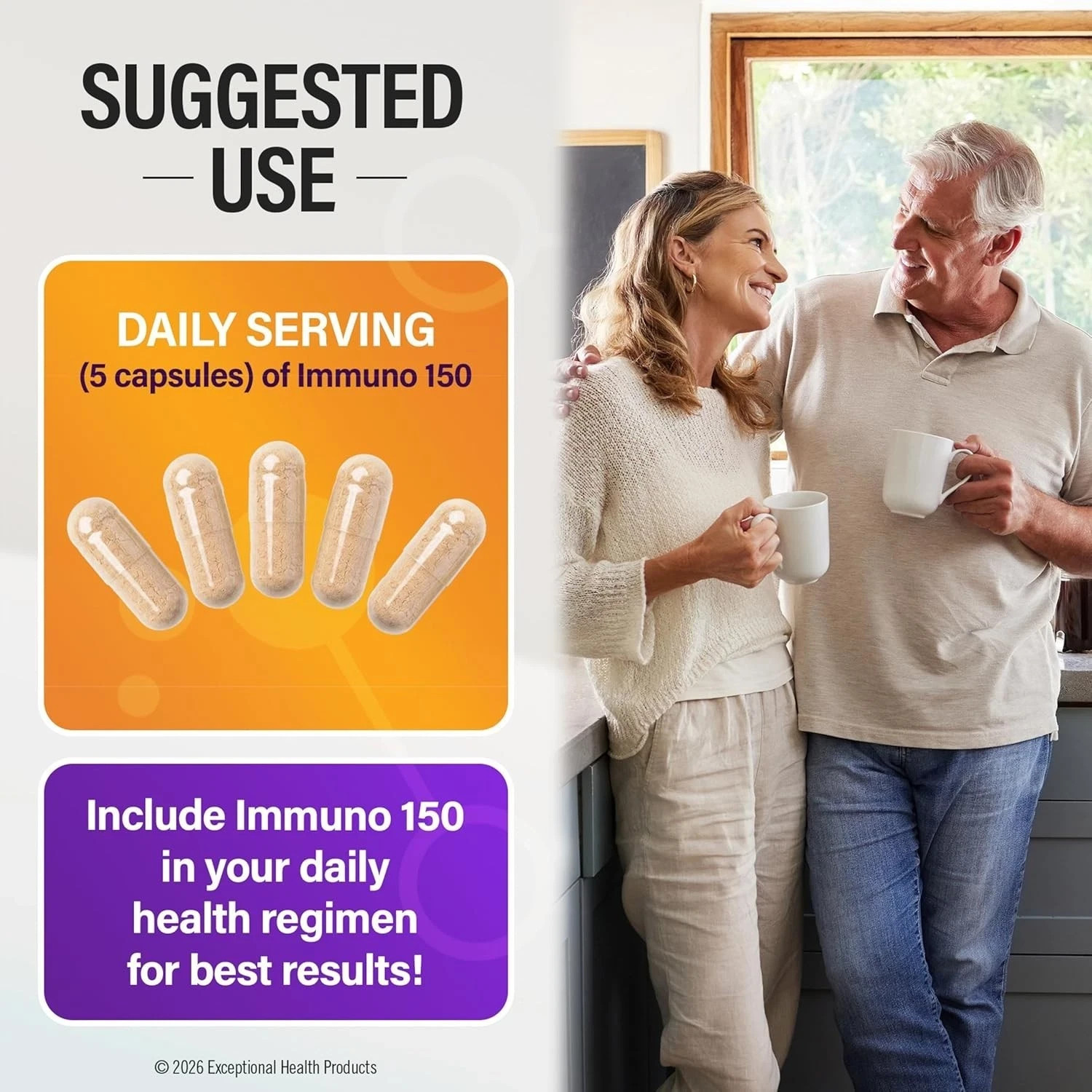 Immuno 150 Dietary Supplement | 70 Plant Minerals+80 Nutrients, 150 Veg Capsules