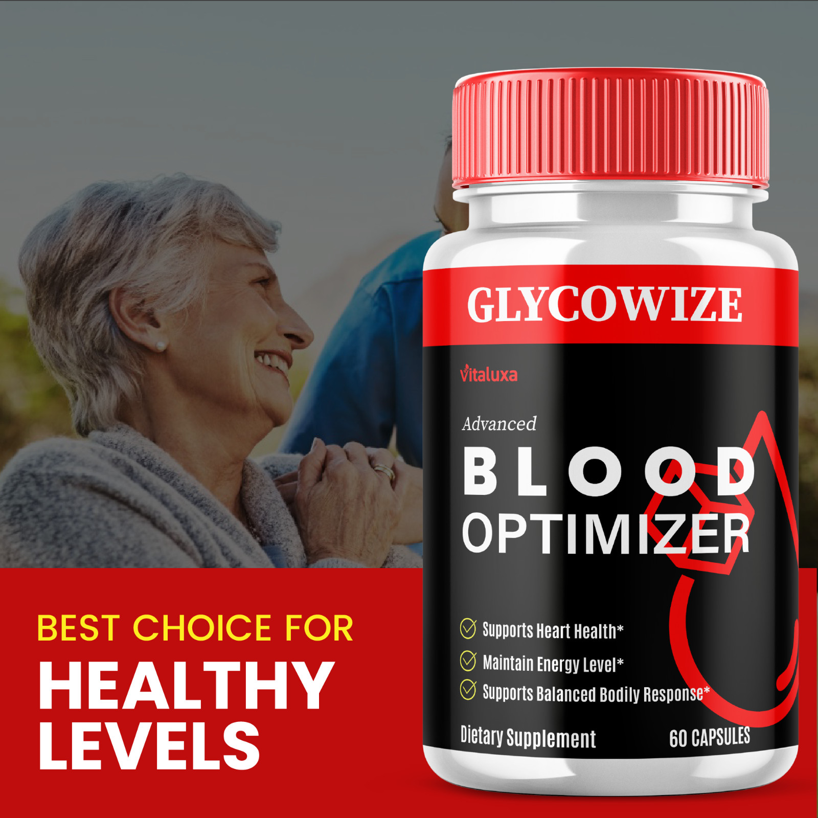 (5 Pack) Glycowize Advanced Blood Pills Natural Glycogen Support (300 Capsules)