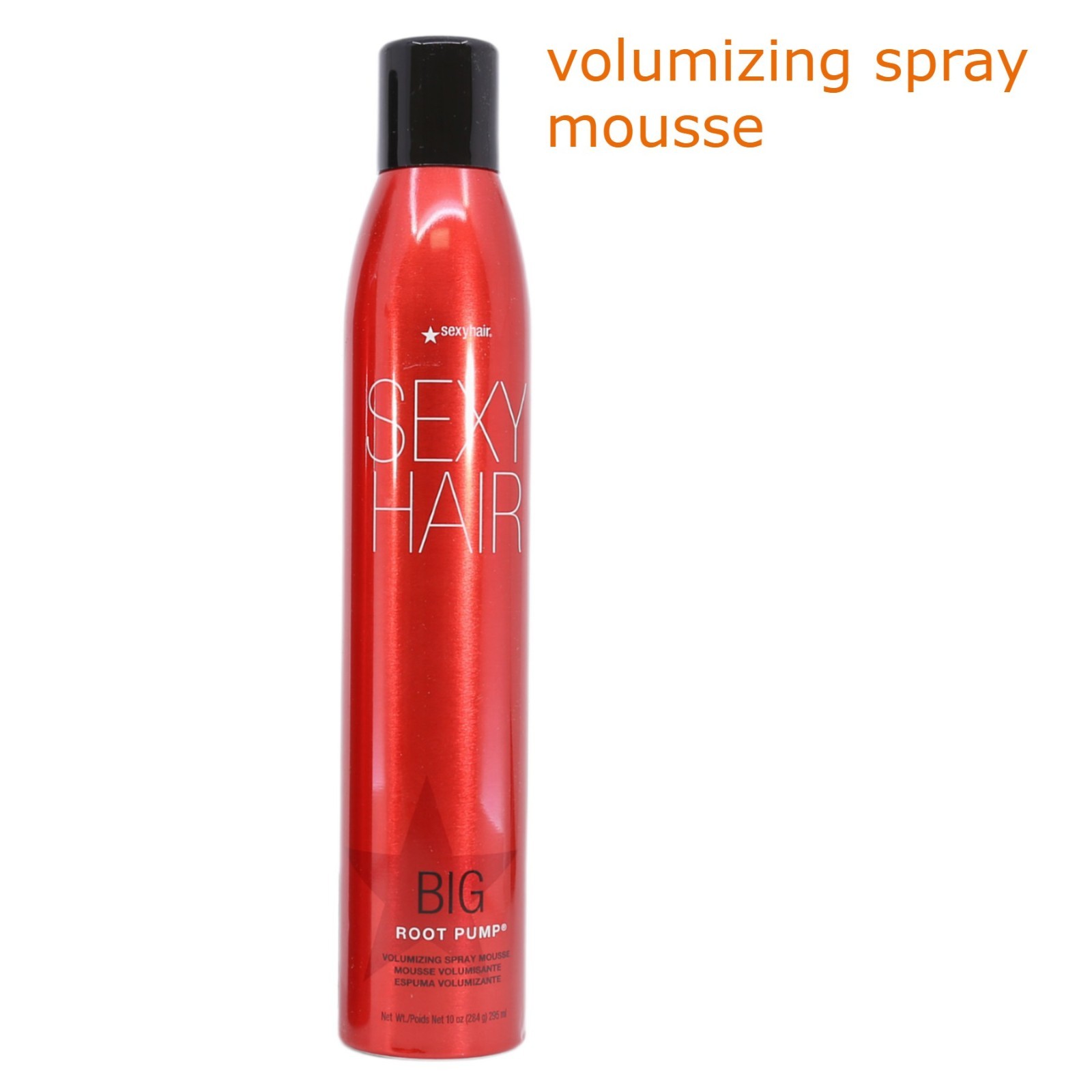 SEXY HAIR BIG Root Pump 10oz – humidity resistant volumizing spray mousse