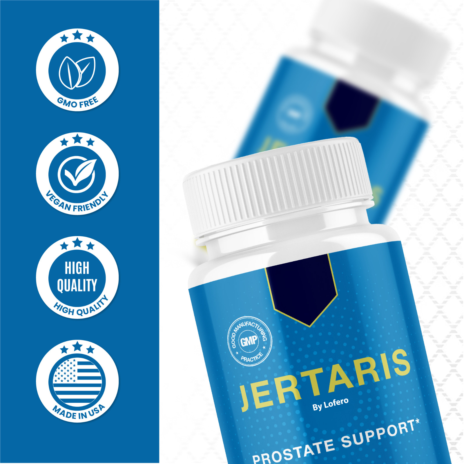 Jertaris Pills for Men’s Wellness, Jertaris Advanced Male Prostate Health (60ct)