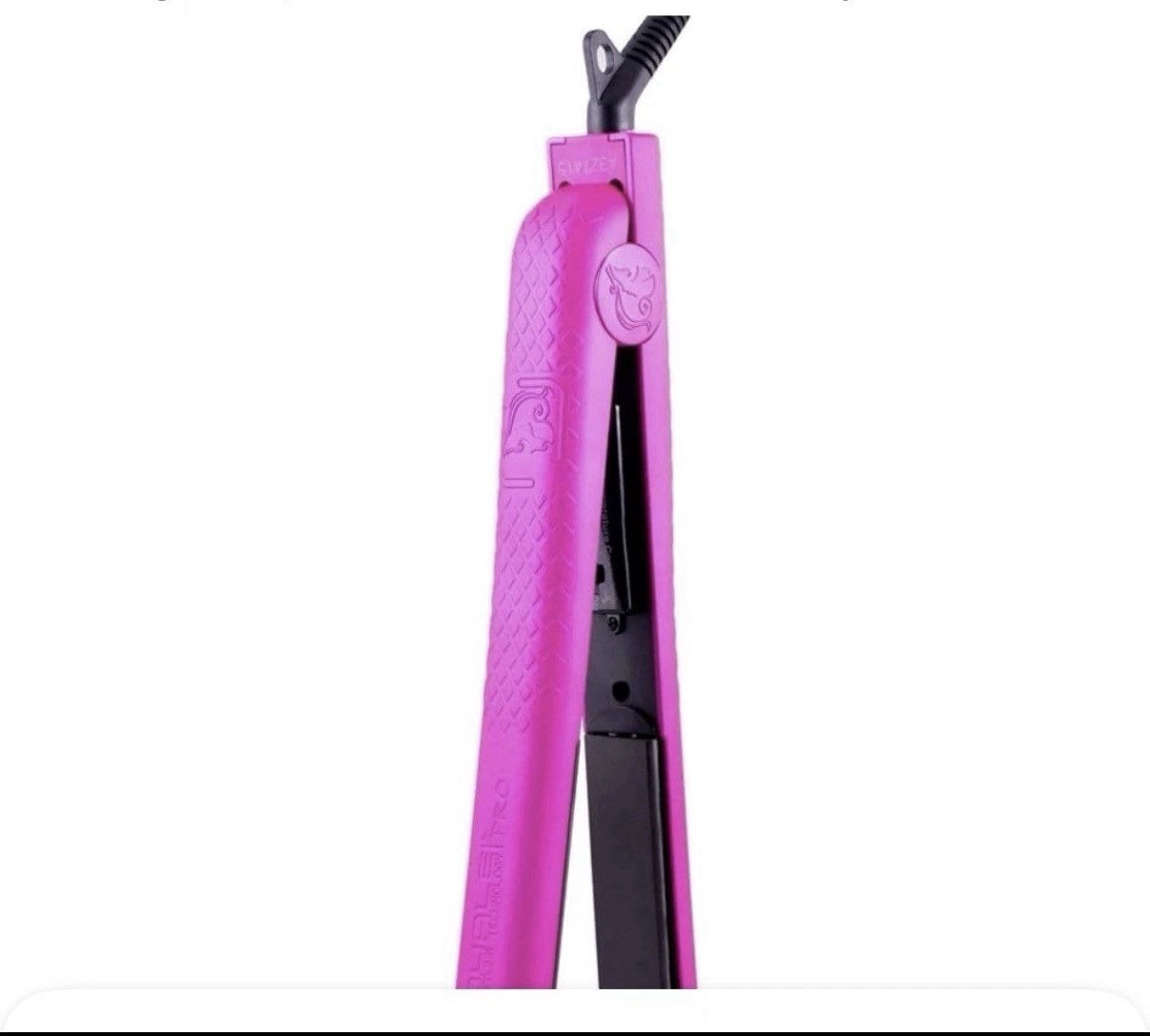 Royale Classic Flat Iron Hair Straightener, Hot Pink Ceramic Floating Plate- NEW