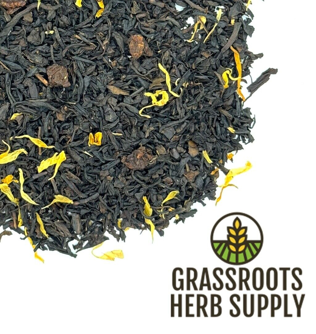 Apricot Fruit Herbal Tea Blend | Loose Leaf Tea with Black Tea & Apricot Pieces