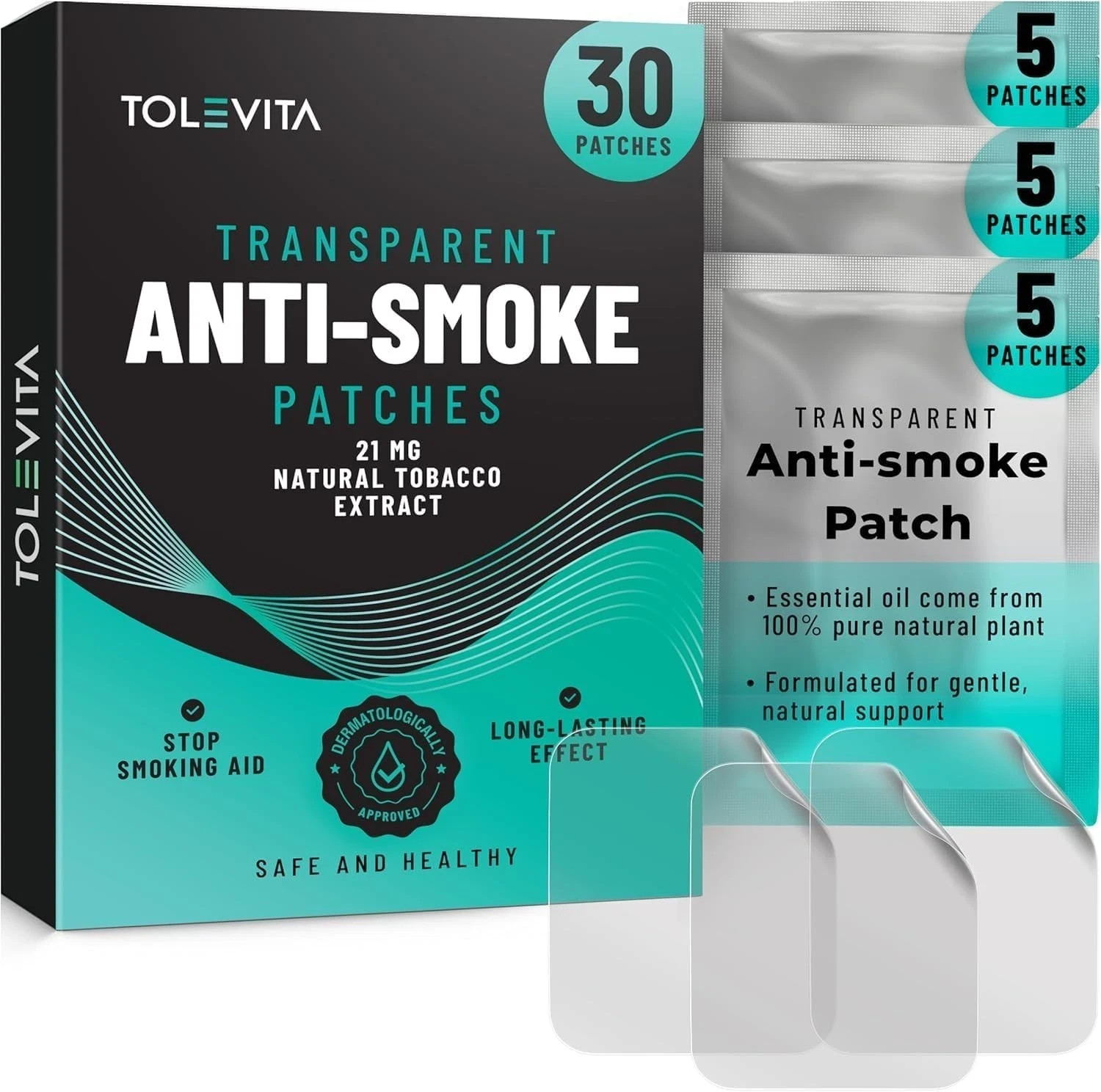 Anti- Smoke Herbal Patches Transparent 21 mg | Quit Smoking Patches …