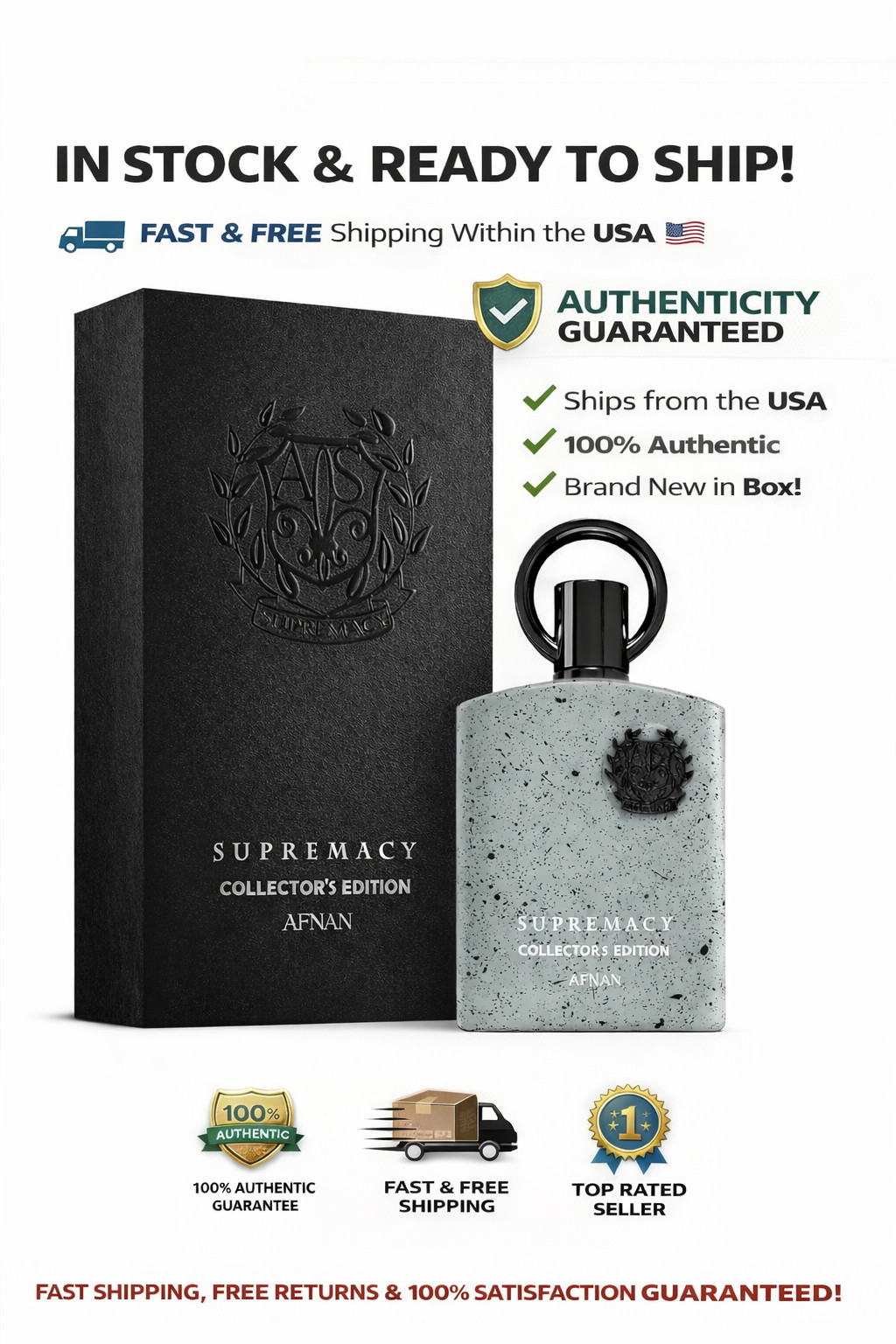 Afnan Supremacy Collector’s Edition Eau De Parfum for Men 3.4 oz