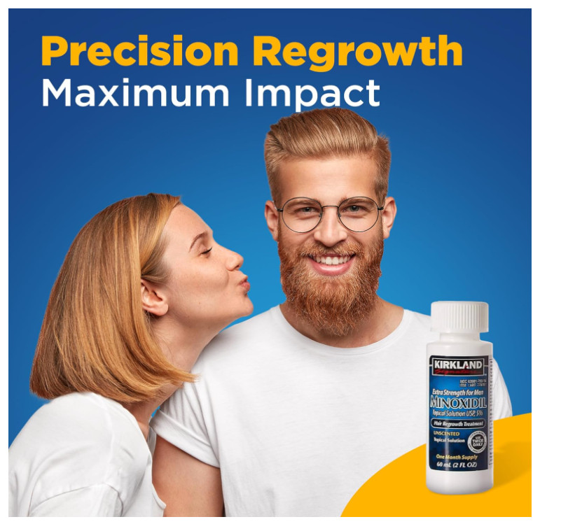 Kirkland Signature Minoxidil 5% Extra Strength 6 Month Supply, expire 2027