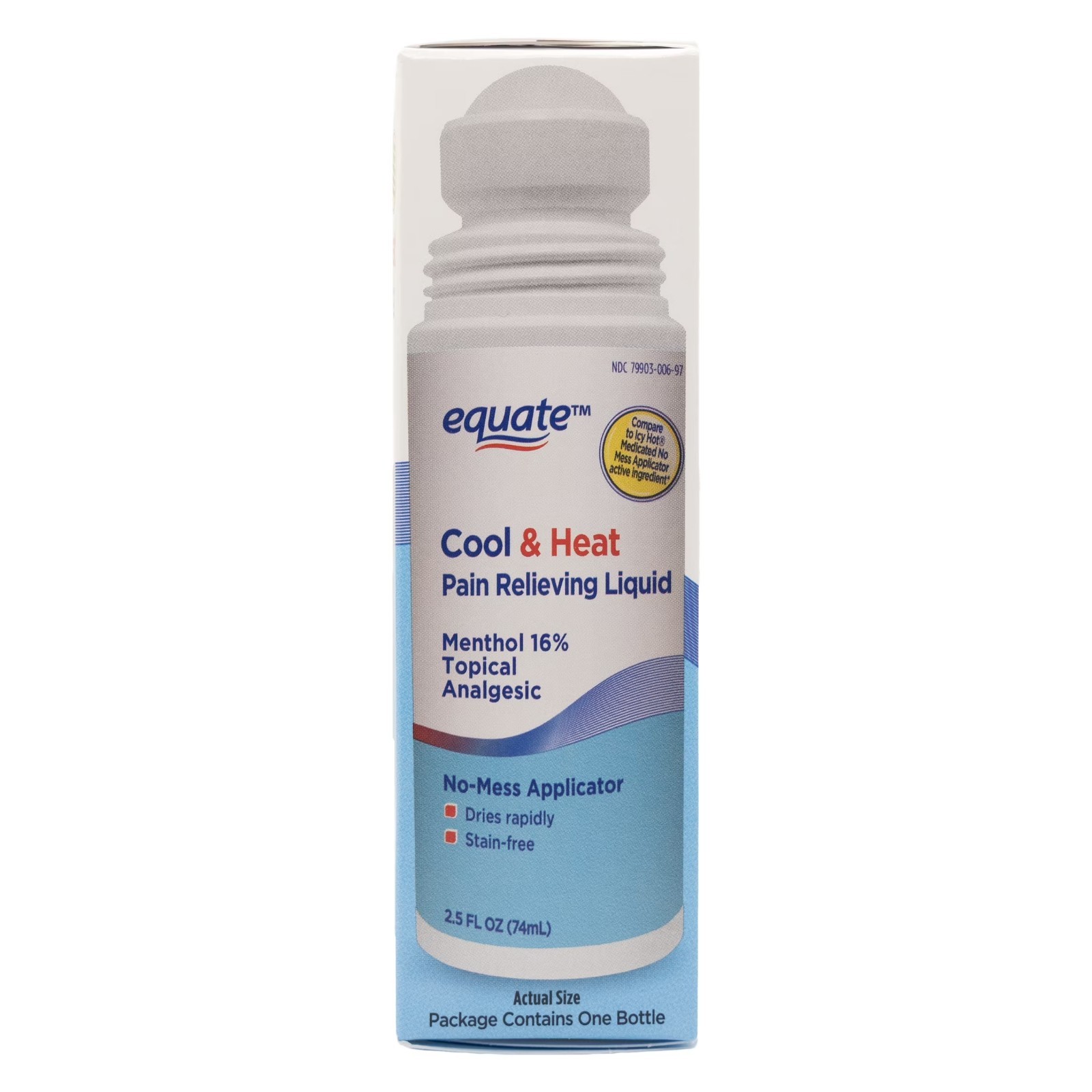 Equate Max Strength Cool & Heat, Joint Pain Relief, 2.5 fl. oz. 3 PACK FREE SHIP