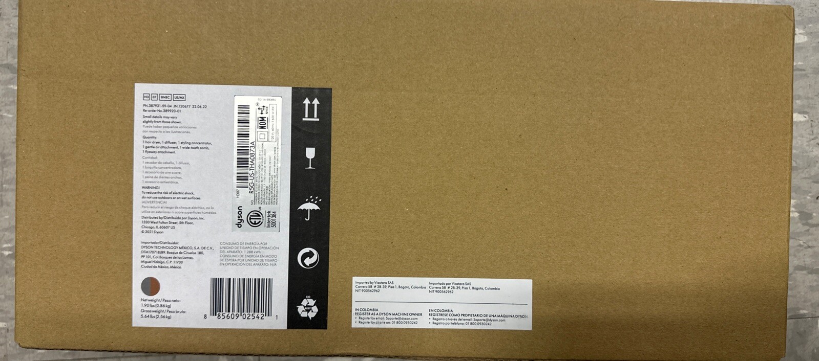 Dyson Supersonic 1600W Professional Hair Dryer HD07 (Nickel/Copper) – NEW SEALED