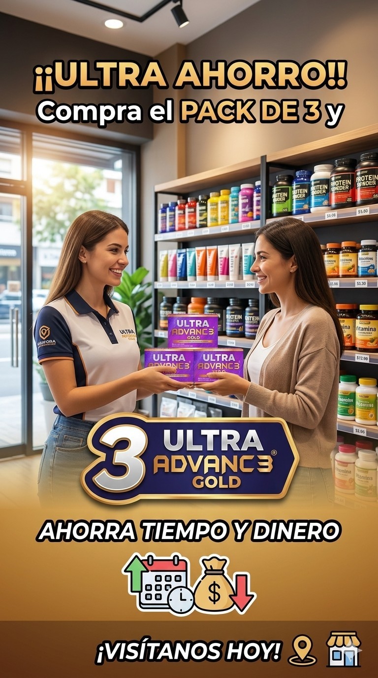 Ultra Advance3 Gold 90 Cápsulas Pain Relief Joint Support All-in-One
